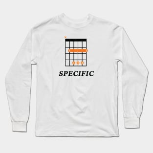 B Specific B Guitar Chord Tab Light Theme Long Sleeve T-Shirt